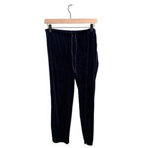 Ralph Lauren Womens Navy Blue Velvet Jogger Pants Size M
